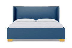 Everett Upholstered Bed :: Leg Finish: Natural / Size: King