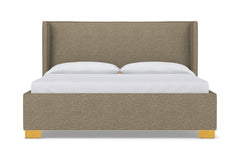 Everett Upholstered Bed :: Leg Finish: Natural / Size: Full Size