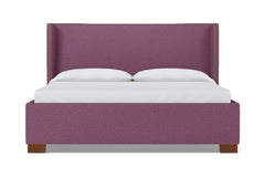 Everett Upholstered Bed :: Leg Finish: Pecan / Size: King