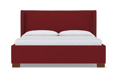 Everett Upholstered Bed :: Leg Finish: Pecan / Size: Queen Size