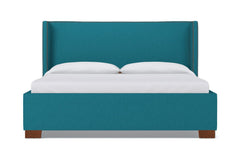 Everett Upholstered Bed :: Leg Finish: Pecan / Size: California King