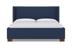 Everett Upholstered Bed :: Leg Finish: Pecan / Size: California King