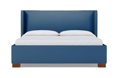 Everett Upholstered Bed :: Leg Finish: Pecan / Size: Queen Size