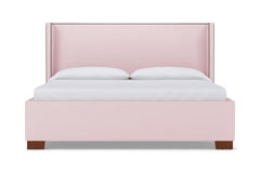 Everett Upholstered Bed :: Leg Finish: Pecan / Size: King