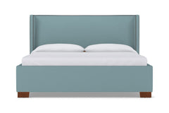 Everett Upholstered Bed :: Leg Finish: Pecan / Size: California King