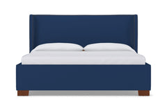 Everett Upholstered Bed :: Leg Finish: Pecan / Size: Queen Size
