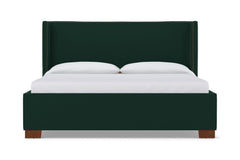 Everett Upholstered Bed :: Leg Finish: Pecan / Size: California King