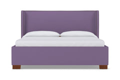 Everett Upholstered Bed :: Leg Finish: Pecan / Size: King