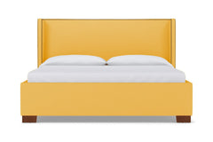 Everett Upholstered Bed :: Leg Finish: Pecan / Size: Queen Size