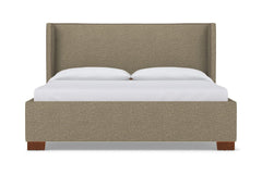 Everett Upholstered Bed :: Leg Finish: Pecan / Size: King