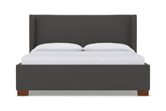 Everett Upholstered Bed :: Leg Finish: Pecan / Size: California King