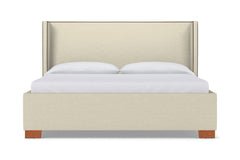 Everett Upholstered Bed :: Leg Finish: Pecan / Size: King