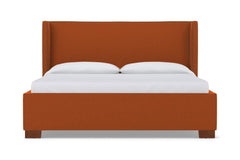 Everett Upholstered Bed :: Leg Finish: Pecan / Size: California King