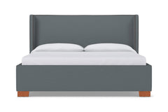 Everett Upholstered Bed :: Leg Finish: Pecan / Size: King