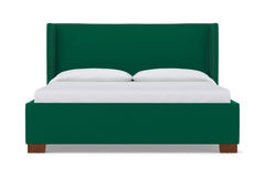 Everett Upholstered Bed :: Leg Finish: Pecan / Size: King