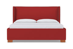 Everett Upholstered Bed :: Leg Finish: Pecan / Size: Queen Size