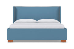 Everett Upholstered Bed :: Leg Finish: Pecan / Size: California King