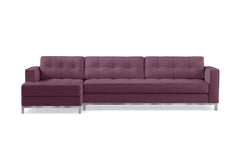 Fillmore 2pc Sleeper Sectional :: Configuration: LAF - Chaise on the Left / Sleeper Option: Memory Foam Mattress