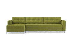 Fillmore 2pc Sleeper Sectional :: Configuration: LAF - Chaise on the Left / Sleeper Option: Memory Foam Mattress