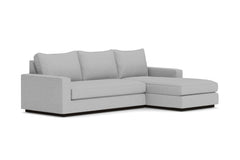 Harper 2pc Sleeper Sectional :: Leg Finish: Espresso / Sleeper Option: Memory Foam Mattress / Configuration: RAF - Chaise on the Right
