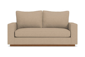 Harper Apartment Size Sleeper Sofa Bed :: Leg Finish: Pecan / Sleeper Option: Memory Foam Mattress