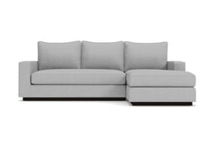 Harper Reversible Chaise Sleeper Sofa Bed :: Leg Finish: Espresso / Sleeper Option: Deluxe Innerspring Mattress