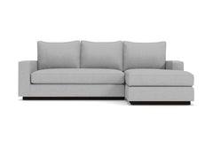 Harper Reversible Chaise Sleeper Sofa Bed :: Leg Finish: Espresso / Sleeper Option: Memory Foam Mattress