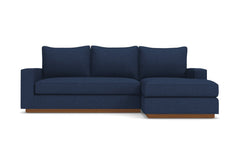 Harper Reversible Chaise Sleeper Sofa Bed :: Leg Finish: Pecan / Sleeper Option: Deluxe Innerspring Mattress