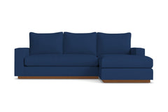 Harper Reversible Chaise Sleeper Sofa Bed :: Leg Finish: Pecan / Sleeper Option: Deluxe Innerspring Mattress