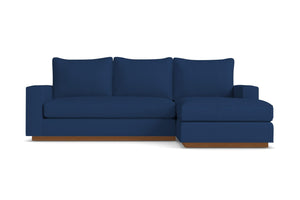 Harper Reversible Chaise Sleeper Sofa Bed :: Leg Finish: Pecan / Sleeper Option: Memory Foam Mattress