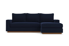 Harper Reversible Chaise Sleeper Sofa Bed :: Leg Finish: Pecan / Sleeper Option: Deluxe Innerspring Mattress