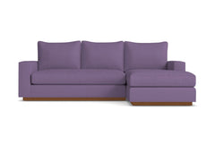 Harper Reversible Chaise Sleeper Sofa Bed :: Leg Finish: Pecan / Sleeper Option: Memory Foam Mattress