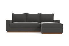 Harper Reversible Chaise Sleeper Sofa Bed :: Leg Finish: Pecan / Sleeper Option: Deluxe Innerspring Mattress