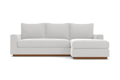 Harper Reversible Chaise Sleeper Sofa Bed :: Leg Finish: Pecan / Sleeper Option: Deluxe Innerspring Mattress