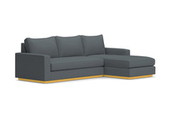 Harper 2pc Sleeper Sectional :: Leg Finish: Natural / Sleeper Option: Deluxe Innerspring Mattress / Configuration: RAF - Chaise on the Right