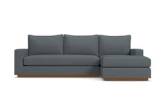 Harper Reversible Chaise Sleeper Sofa Bed :: Leg Finish: Pecan / Sleeper Option: Memory Foam Mattress