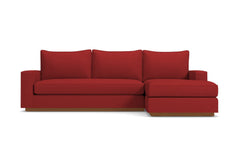 Harper Reversible Chaise Sleeper Sofa Bed :: Leg Finish: Pecan / Sleeper Option: Memory Foam Mattress