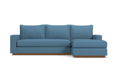 Harper Reversible Chaise Sleeper Sofa Bed :: Leg Finish: Pecan / Sleeper Option: Memory Foam Mattress