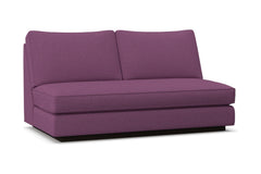 Harper Armless Apartment Size Sofa w/ Benchseat :: Leg Finish: Espresso
