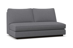 Harper Armless Apartment Size Sofa w/ Benchseat :: Leg Finish: Espresso