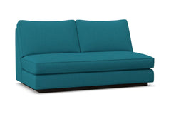 Harper Armless Apartment Size Sofa w/ Benchseat :: Leg Finish: Espresso