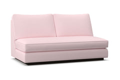 Harper Armless Apartment Size Sofa w/ Benchseat :: Leg Finish: Espresso