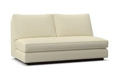 Harper Armless Apartment Size Sofa w/ Benchseat :: Leg Finish: Espresso