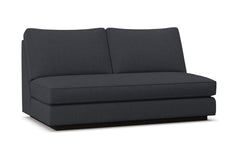 Harper Armless Apartment Size Sofa w/ Benchseat :: Leg Finish: Espresso