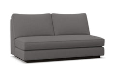 Harper Armless Apartment Size Sofa w/ Benchseat :: Leg Finish: Espresso