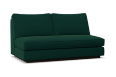 Harper Armless Apartment Size Sofa w/ Benchseat :: Leg Finish: Espresso