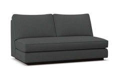Harper Armless Apartment Size Sofa w/ Benchseat :: Leg Finish: Espresso