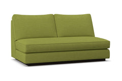Harper Armless Apartment Size Sofa w/ Benchseat :: Leg Finish: Espresso