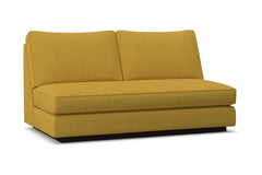 Harper Armless Apartment Size Sofa w/ Benchseat :: Leg Finish: Espresso