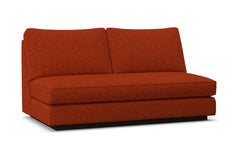 Harper Armless Apartment Size Sofa w/ Benchseat :: Leg Finish: Espresso